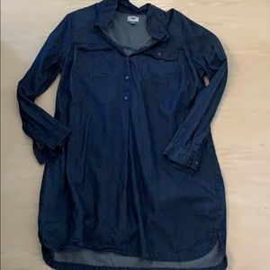 Long sleeve denim dress